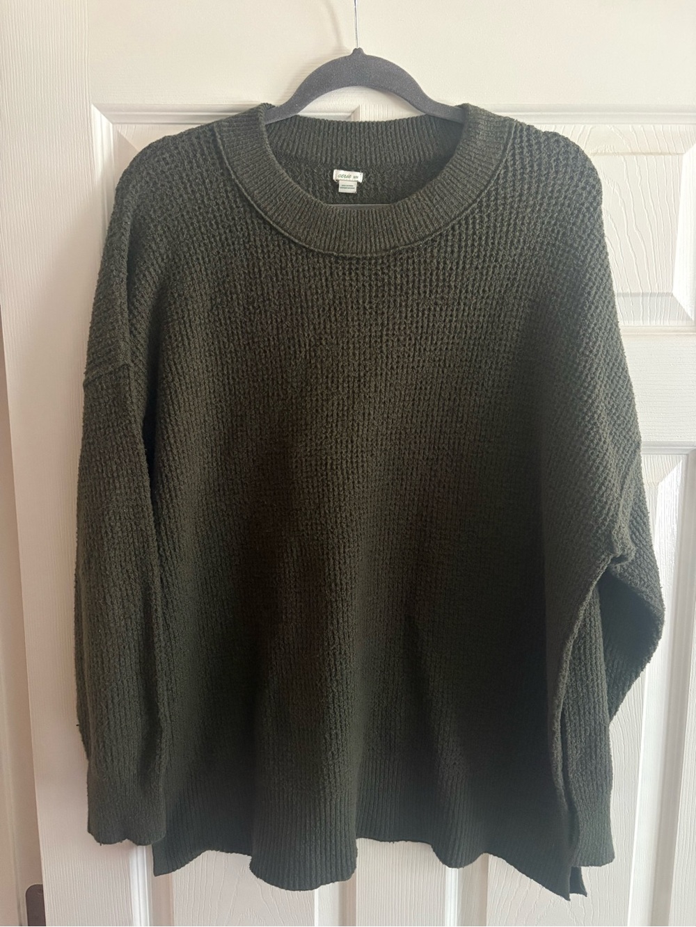 aerie Olive Green Crewneck Sweater